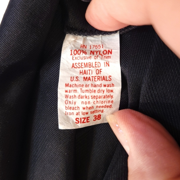 Vintage Black Mid Length Chemise - Picture 7 of 7